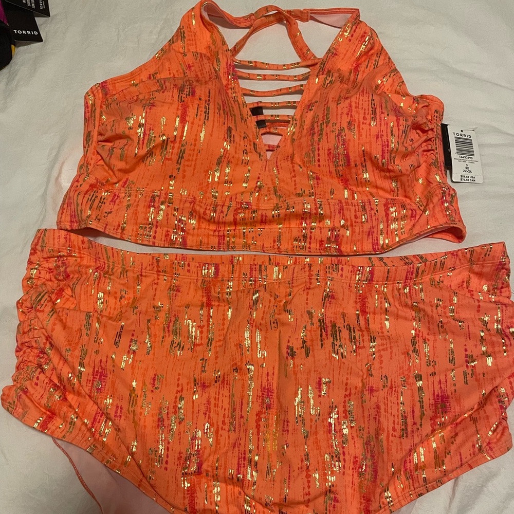 NWT Metallic Design Bikini